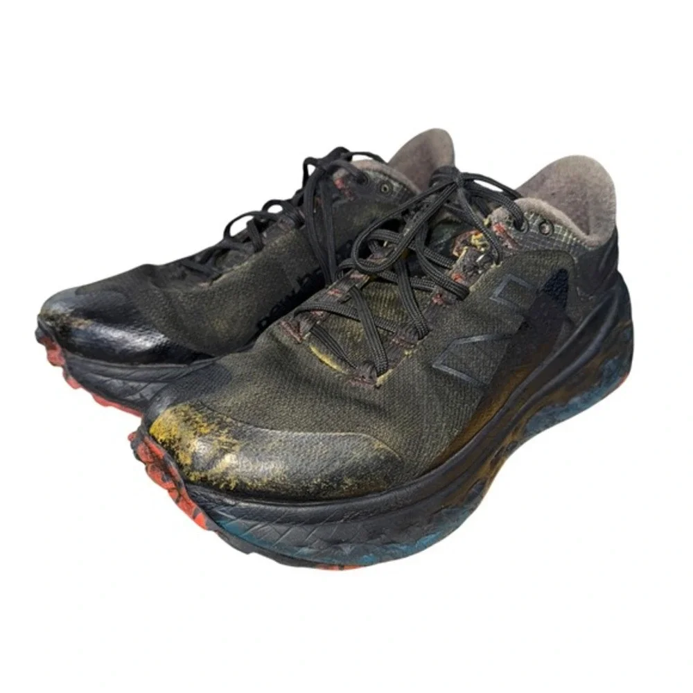 New Balance Fresh Foam X More Trail V2‎ Mens 9 2E Pre-Owned MTMORLH2 Black Shoes